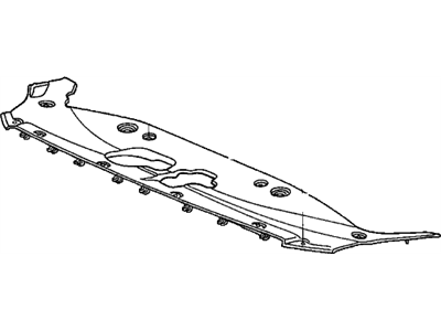 74511-TK5-A00 Acura Cover, Passenger Side Middle Floor (Lower) Illustration 1 of 1