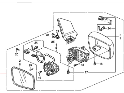 36533-5G0-A00 Acura Stay, Front Laf Connector Illustration 1 of 1