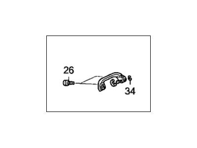 Acura 83240-SEA-901ZA Grab Rail Assembly (Clear Gray) (Coat Hanger)