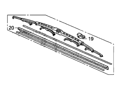 Acura 76620-SHJ-A01 Windshield Wiper Blade (650Mm)