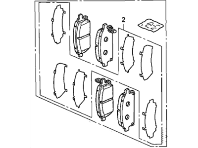 Acura 45022-SHJ-405 Front Disc Brake pad Set