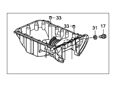 Acura RDX Oil Pan - 11200-RN0-A00