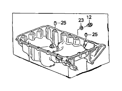 2003 Acura MDX Oil Pan - 11200-RDJ-A00