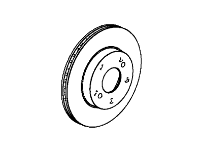 Acura 45251-SMG-G11 Front Brake Disk (15")