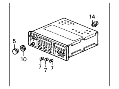 8-97196-133-0 Acura Cover, Driver Side Seat Adjuster Bracket Illustration 1 of 1