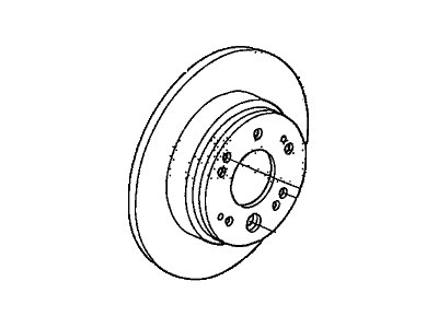 2000 Acura TL Brake Disc - 42510-SCV-A00