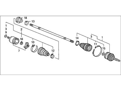 Acura TL Axle Shaft - 44306-SDD-A00