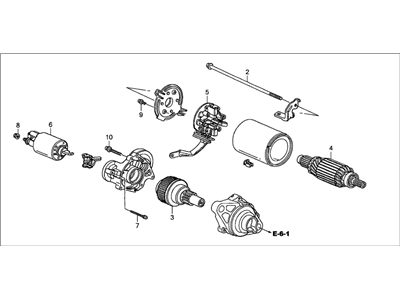 2004 Acura TL Starter Motor - 31200-RCA-A02RM