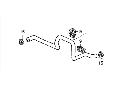 2005 Acura TL Brake Booster Vacuum Hose - 46402-SDB-A02