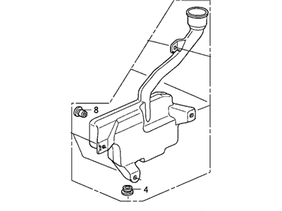 Acura 76840-SDA-A11 Tank Set, Washer