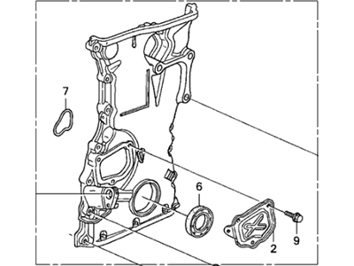 Acura TSX Timing Cover - 11410-PPA-000