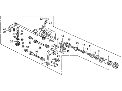 Acura TSX Brake Caliper - 43018-SDA-A00RM