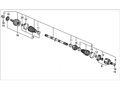 81999-HD86037-L Acura Patch, Large Leather (Charcoal) Illustration 1 of 1