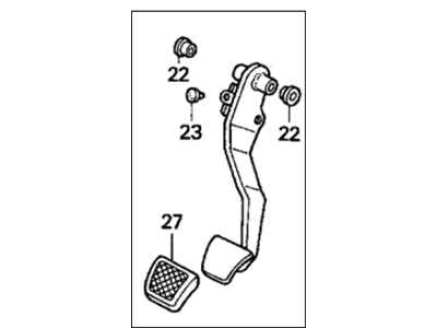 Acura 46500-SR3-L10 Pedal Assembly, Brake