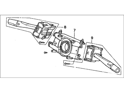 Acura 35250-SR3-A21 Switch Assembly, Combination