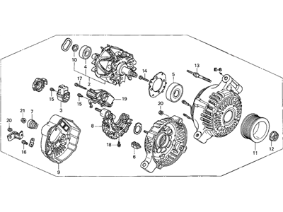 71140-SW5-A00 Acura Beam, Front Bumper (Upper) Illustration 1 of 1