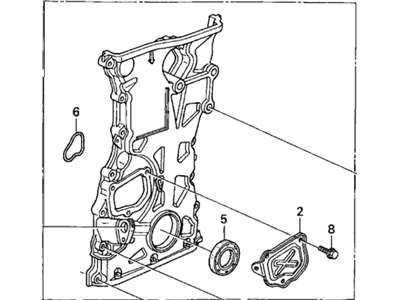 2002 Acura RSX Timing Cover - 11410-PNC-000