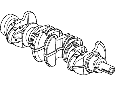 2002 Acura RSX Crankshaft - 13310-PNA-000