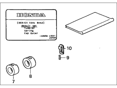 Acura 06721-SH3-415 Tumbler Kit, Key Cylinder