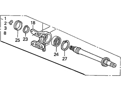 2003 Acura RSX Axle Shaft - 44500-SCV-A00