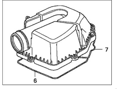 2006 Acura RSX Air Filter Box - 17202-PRA-010