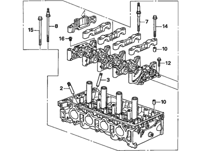 Acura 12100-PNC-010 Cylinder Head Assembly