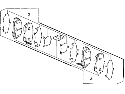 2006 Acura RSX Brake Pad Set - 45022-S7A-010