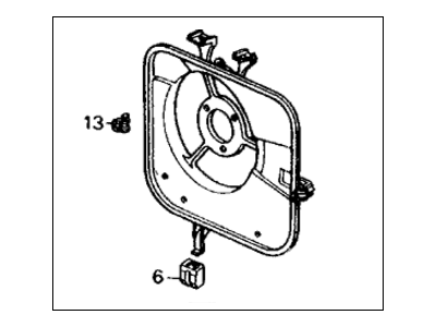 8-97115-937-0 Acura Sensor, Acc Road Illustration 1 of 1