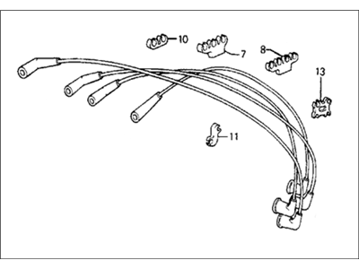 74194-SY8-A00 Acura Rubber, Driver Side Hood Seal Illustration 1 of 1