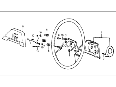 Acura 90645-SB2-013 Plug, Tailgate Lining 90645-SB2-013 Acura Plug, Tailgate Lining Illustration 1 of 1