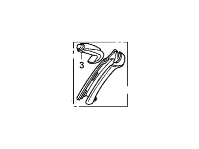 83572-SW5-J50ZA Acura Garnish, Front Door Switch (Classy Gray) (Passenger Side) Illustration 1 of 1