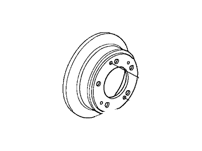 Acura 42510-SDA-A00 Rear Brake Disk