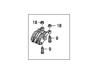 14620-RGL-A00 Acura Arm Assembly, In. Rocker Illustration 1 of 1