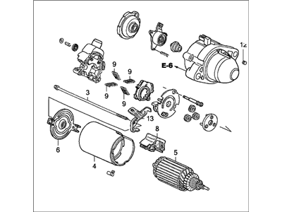 2007 Acura TSX Starter Motor - 31200-RAA-A61