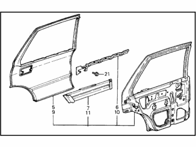83499-TZ5-A01 Acura Clip, Beam Illustration 1 of 1