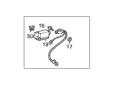 Acura 32410-SB2-681 Starter Cable Assembly 32410-SB2-681 Acura Starter Cable Assembly Illustration 1 of 1