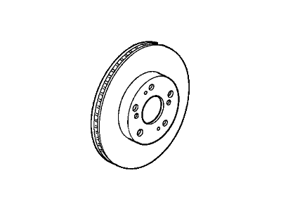 2000 Acura Integra Brake Disc - 45251-SZ3-000