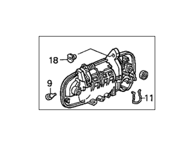 Acura Door Handle - 72183-SW3-013ZQ