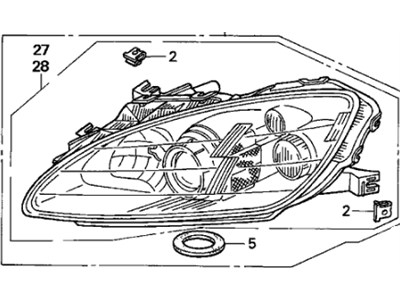 75135-SZ5-003 Acura Bracket, Front Grille Illustration 1 of 1
