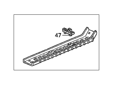 39467-S3V-A01ZC Acura Garnish (Inner) (Light Saddle) Illustration 1 of 1