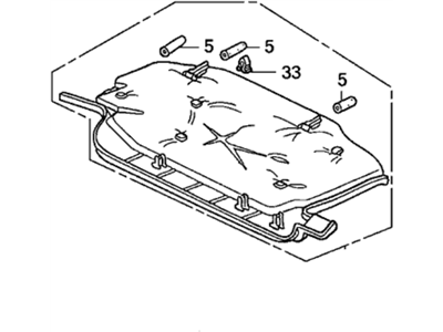 Acura 77345-SDB-A00 Cover Assembly, Passenger (Lower)