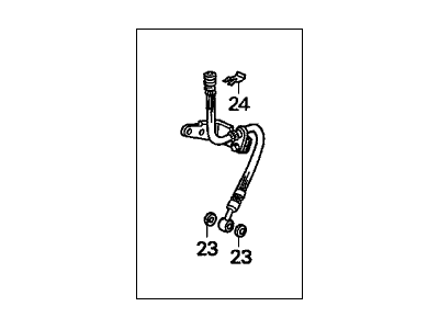 01465-S84-A00 Acura Hose Set, Left Front Brake Illustration 1 of 1