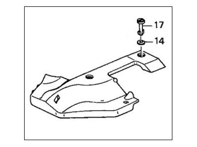 Acura 17124-P8A-A00 Cover Assembly, Driver Side Engine Side