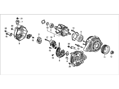 1999 Acura CL Alternator - 06311-PAA-505RM