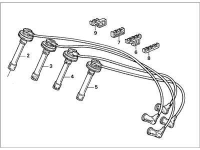 Acura CL Spark Plug Wire - 32700-P0A-A00