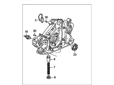 Acura TL Oil Pump - 15100-P8E-A01