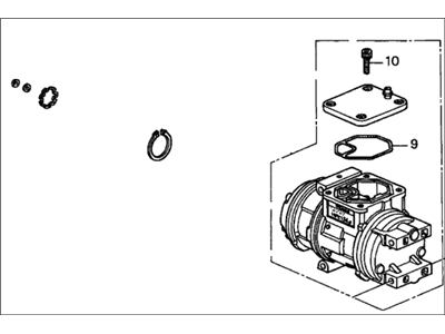 Acura 38810-P8A-A01 A/C Compressor (Denso)