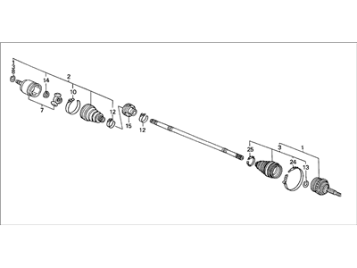 Acura 44018-S9A-000 Outer Cv Boot Kit Set Outboard
