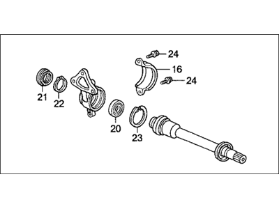 Acura CL Axle Shaft - 44500-S87-A00