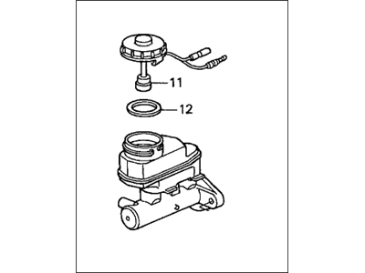 2002 Acura TL Brake Master Cylinder - 46100-S84-A53